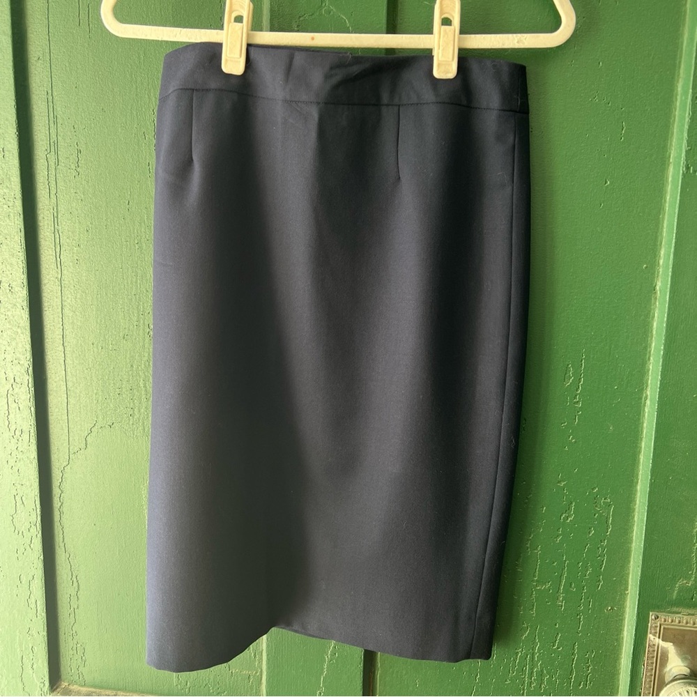 Vintage Pendleton Navy Wool Skirt Size 8 Made In USA